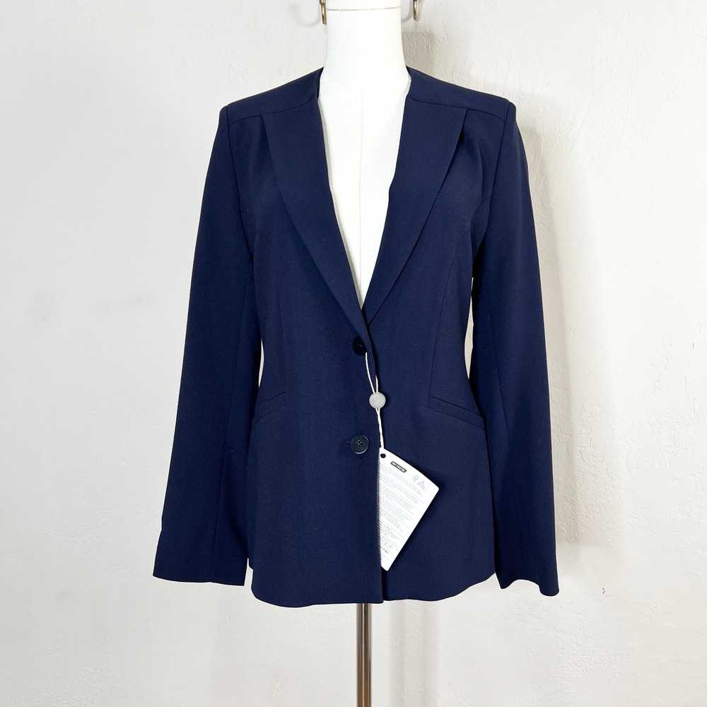 Rodebjer Blazer Diana Midnight Blue Jacket Single Breasted Twp Button XS NWT